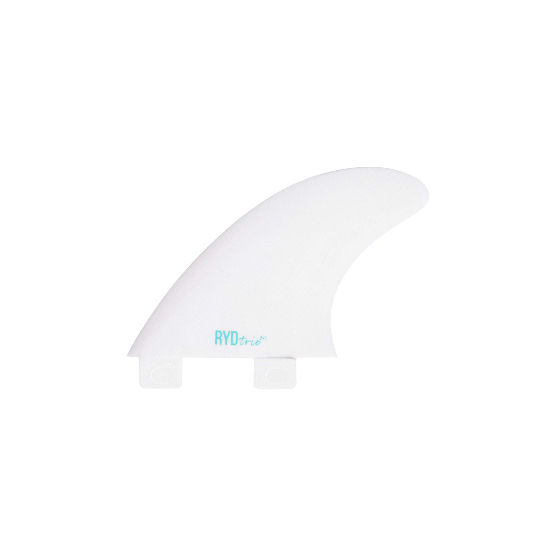 Trio Longboard Side fins - Glass White